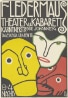 Bertold Löffler, Plakat für das Kabarett Fledermaus, 1907